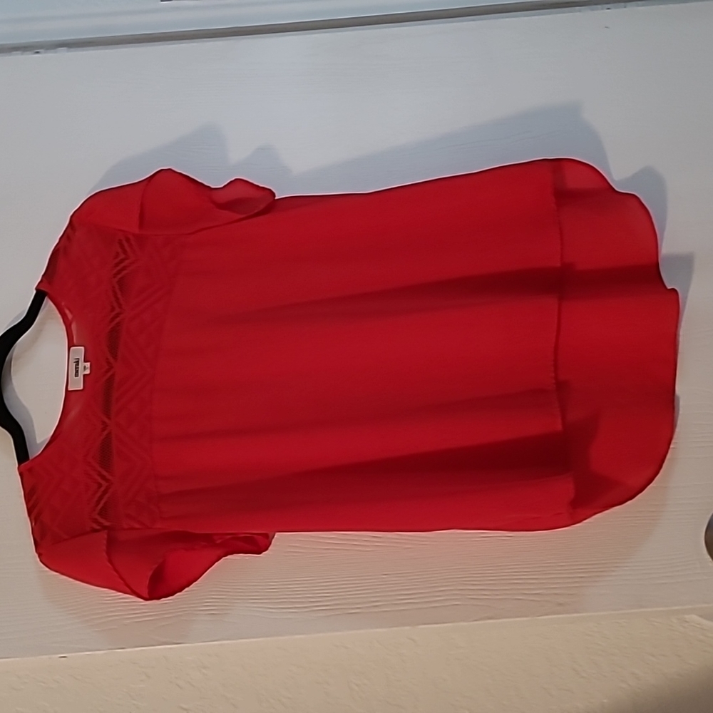 Meraki Red Ladies Mediun Blouse
